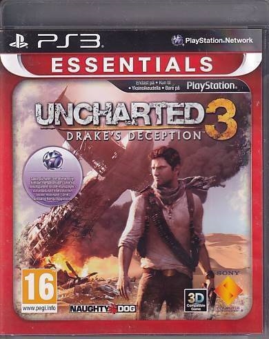 Uncharted 3 Drakes Deception Essentials - PS3 (B Grade) (Genbrug)